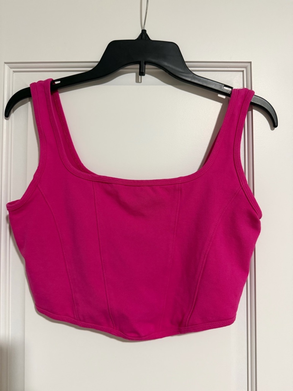 Altar'd State Hot Pink Square-Neck Crop Tank